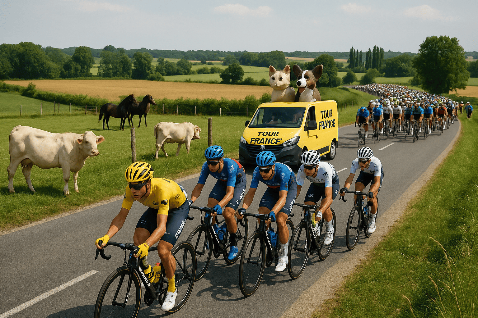 tour de france animaux